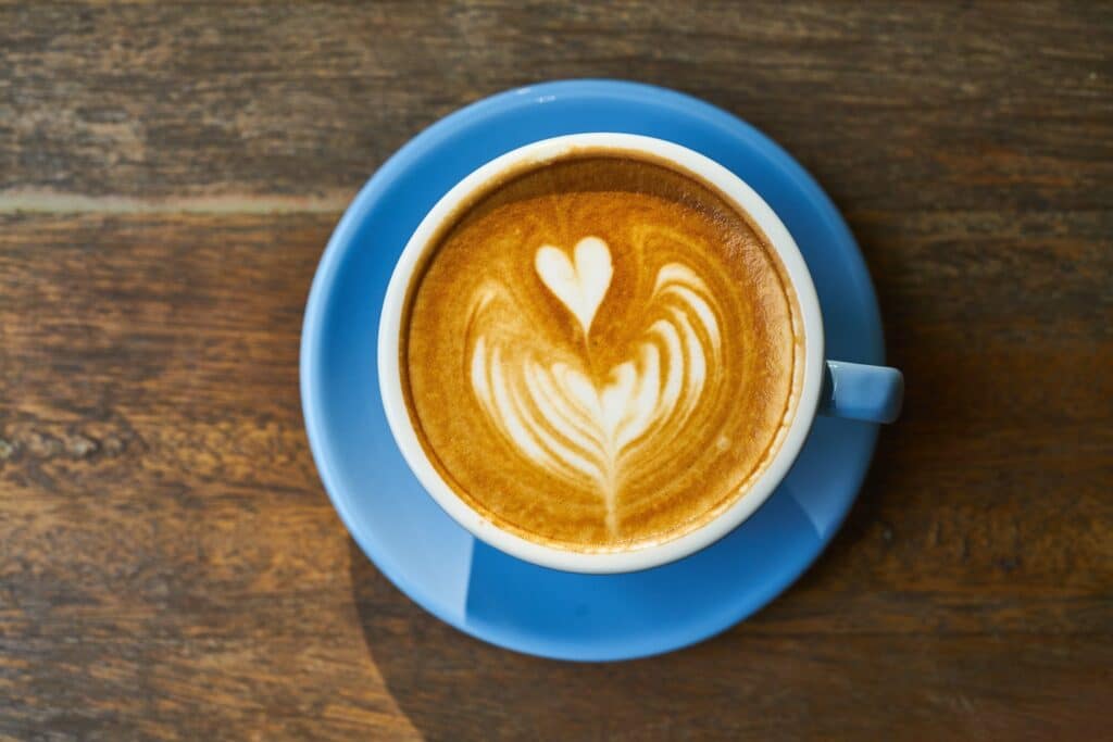 chai tea latte latte go fotoğrafı