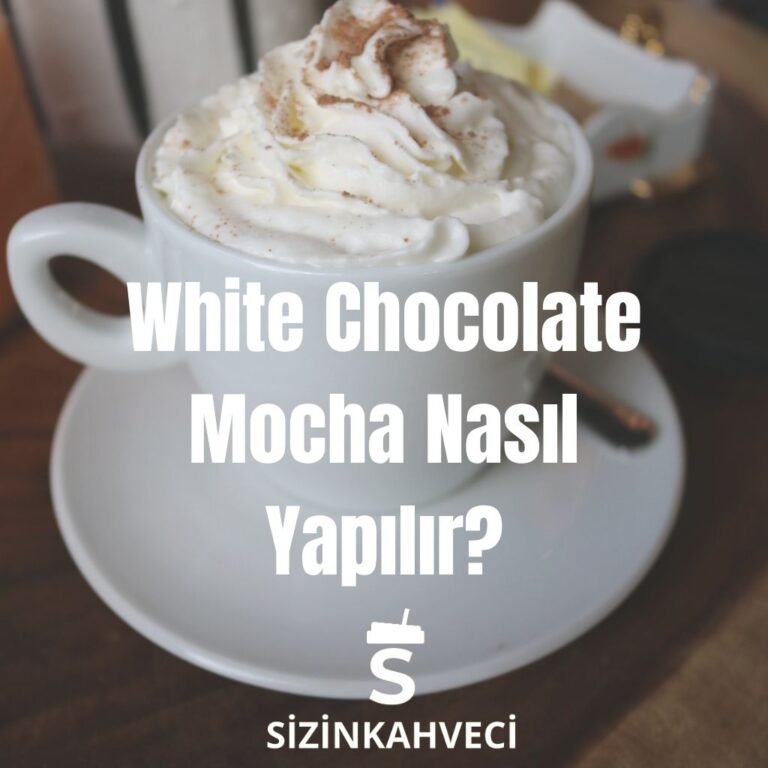 White chocolate mocha hazırlamak oldukça basittir. Beyaz çikolata ve espresso’nun eşsiz buluşmasıyla ortaya çıkan bu içeceğimiz oldukça lezzetlidir. Günümüzde çokça tercih edilmektedir. Adeta bağımlıları oluşmuştur.